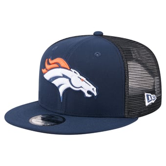 Men's New Era  Navy Denver Broncos Core Team 9FIFTY Trucker Snapback Hat