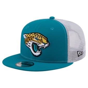 Men's New Era  Teal Jacksonville Jaguars Core Team 9FIFTY Trucker Snapback Hat
