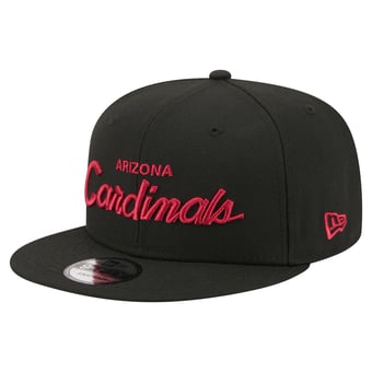Men's New Era  Black Arizona Cardinals Core Team Script 9FIFTY Snapback Hat