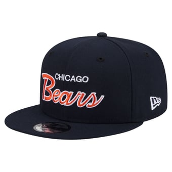 Men's New Era  Navy Chicago Bears Core Team Script 9FIFTY Snapback Hat