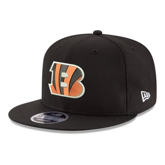 Men's New Era  Black Cincinnati Bengals 9FIFTY Snapback Hat