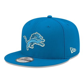 Men's New Era  Blue Detroit Lions 9FIFTY Snapback Hat