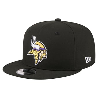 Men's New Era  Black Minnesota Vikings 9FIFTY Snapback Hat