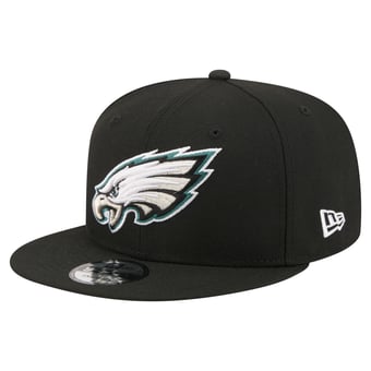 Men's New Era  Black Philadelphia Eagles 9FIFTY Snapback Hat