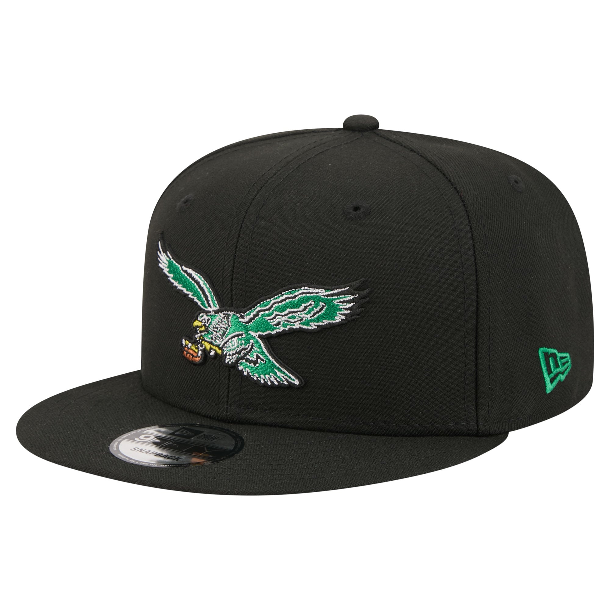 Men's New Era Black Philadelphia Eagles 9FIFTY Snapback Hat