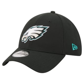 Men's New Era  Black Philadelphia Eagles Core Team 39THIRTY Flex Hat