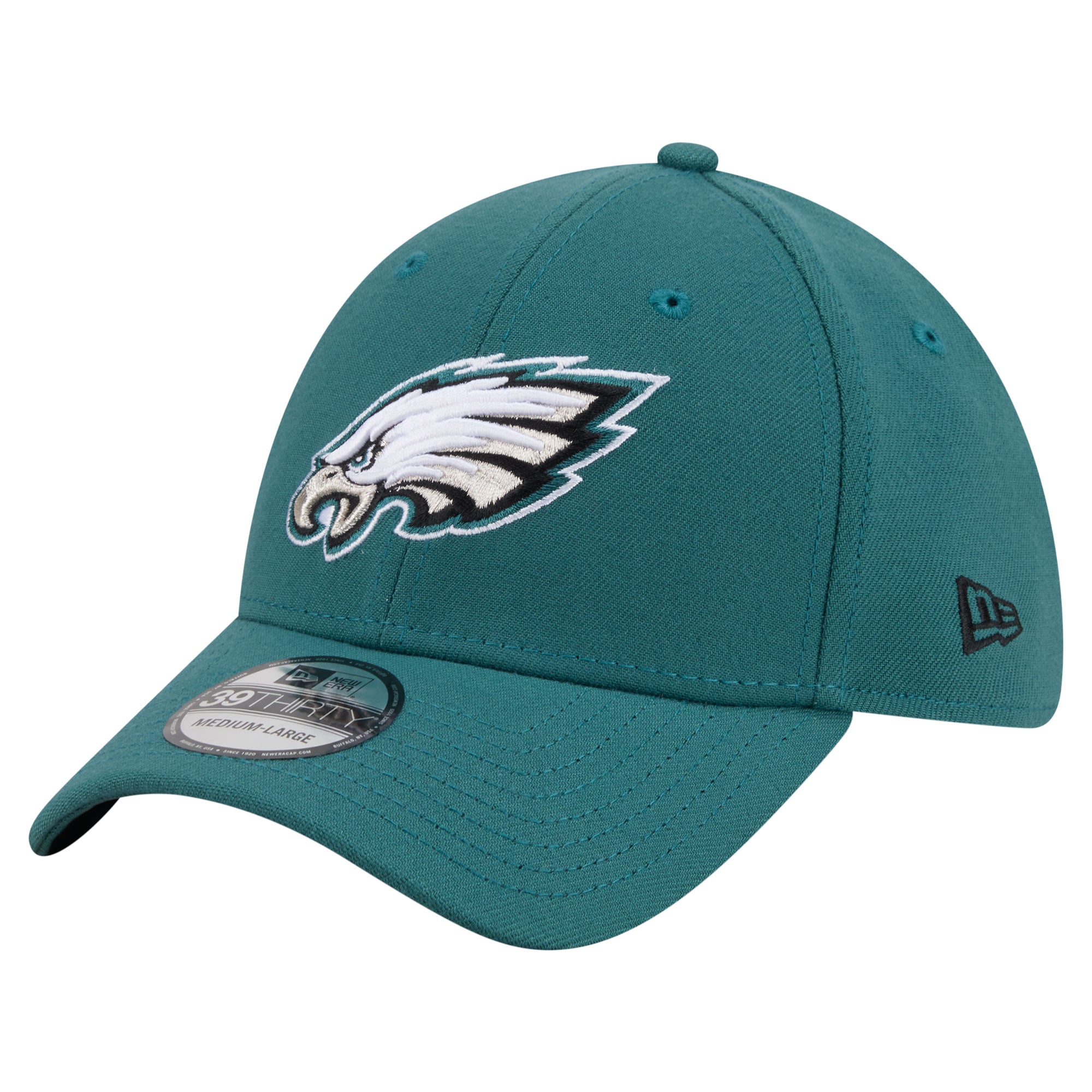 Men's New Era  Green Philadelphia Eagles Core Team 39THIRTY Flex Hat