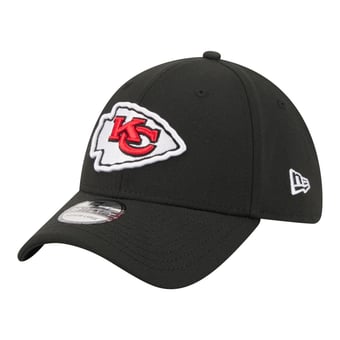 Men's New Era  Black Kansas City Chiefs Core Team 39THIRTY Flex Hat