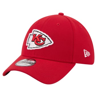 Men's New Era  Red Kansas City Chiefs Core Team 39THIRTY Flex Hat