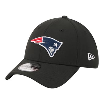 Men's New Era  Black New England Patriots Core Team 39THIRTY Flex Hat