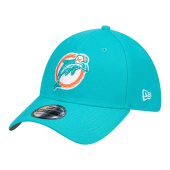 Men's New Era  Aqua Miami Dolphins Core Team 39THIRTY Flex Hat