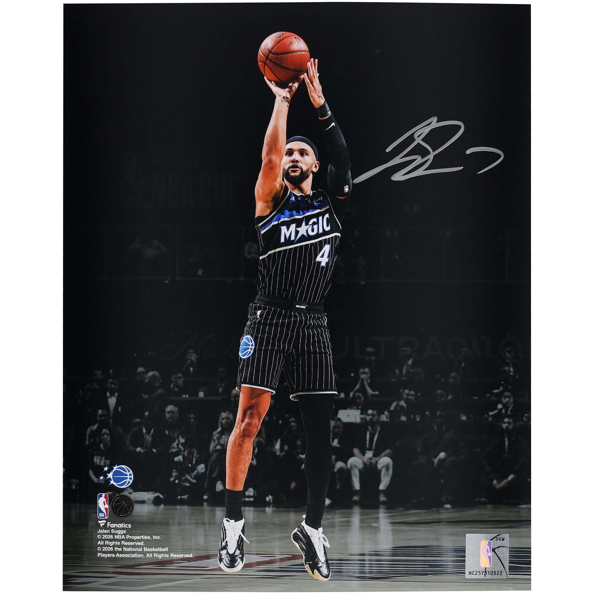 Jalen Suggs Orlando Magic Autographed 8" x 10" Shooting Spotlight Photograph