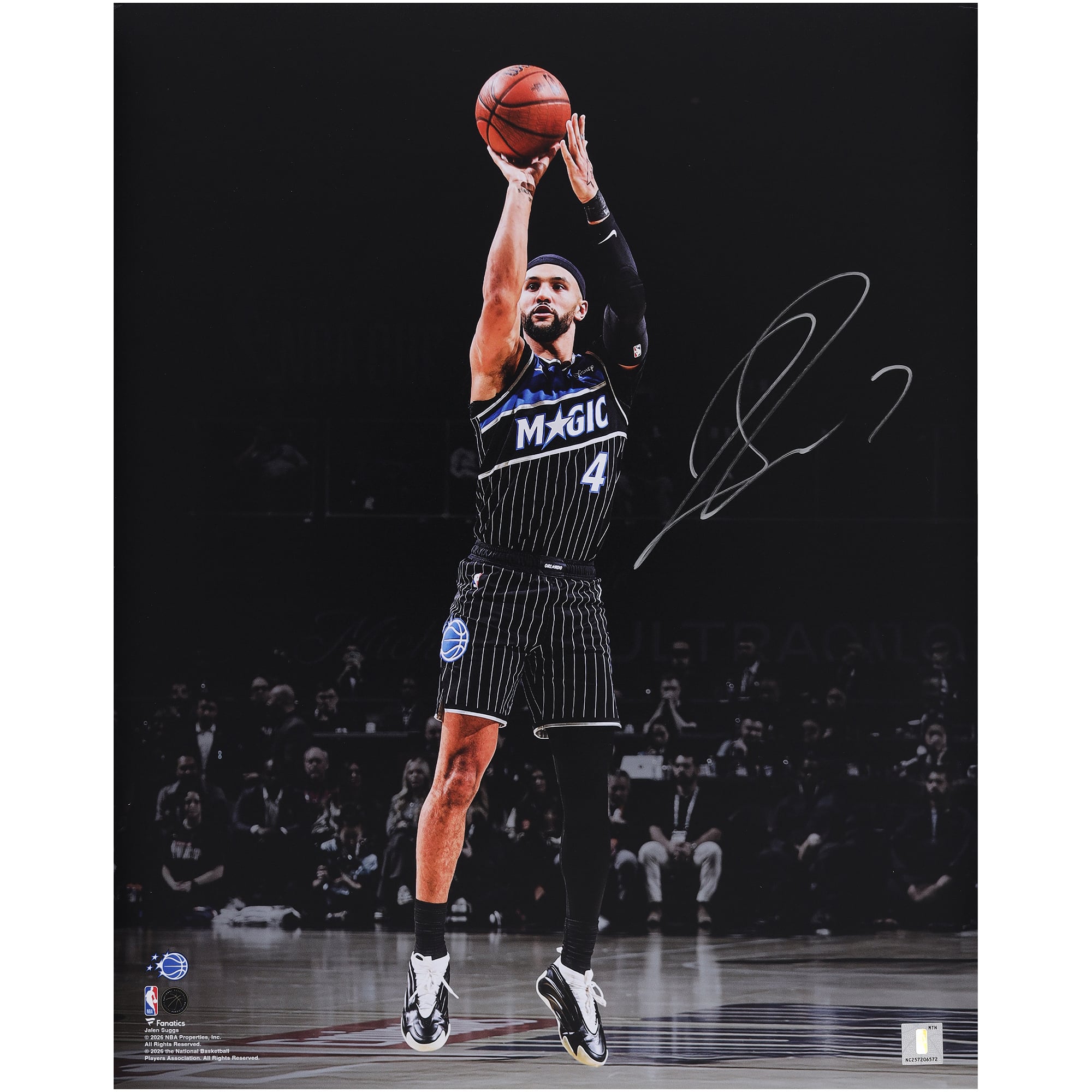 Jalen Suggs Orlando Magic Autographed 16" x 20" Shooting Spotlight Photograph