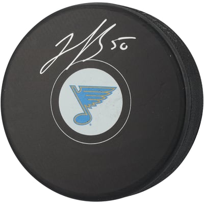 Jordan Binnington St. Louis Blues Autographed Hockey Puck