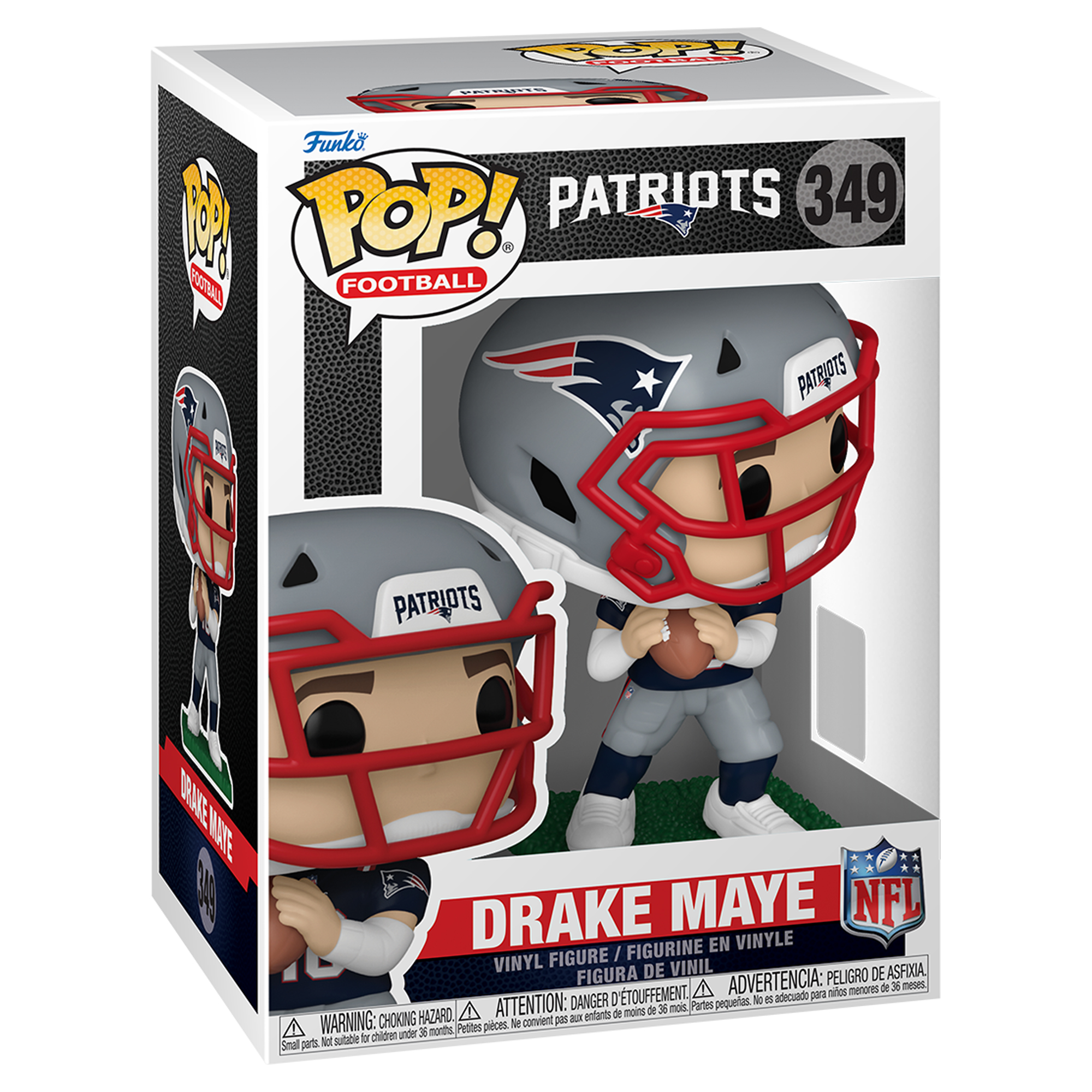 Funko Drake Maye New England Patriots Pop! Vinyl Figure
