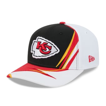 Men's New Era Black/White Kansas City Chiefs Fan 9SEVENTY Adjustable Hat