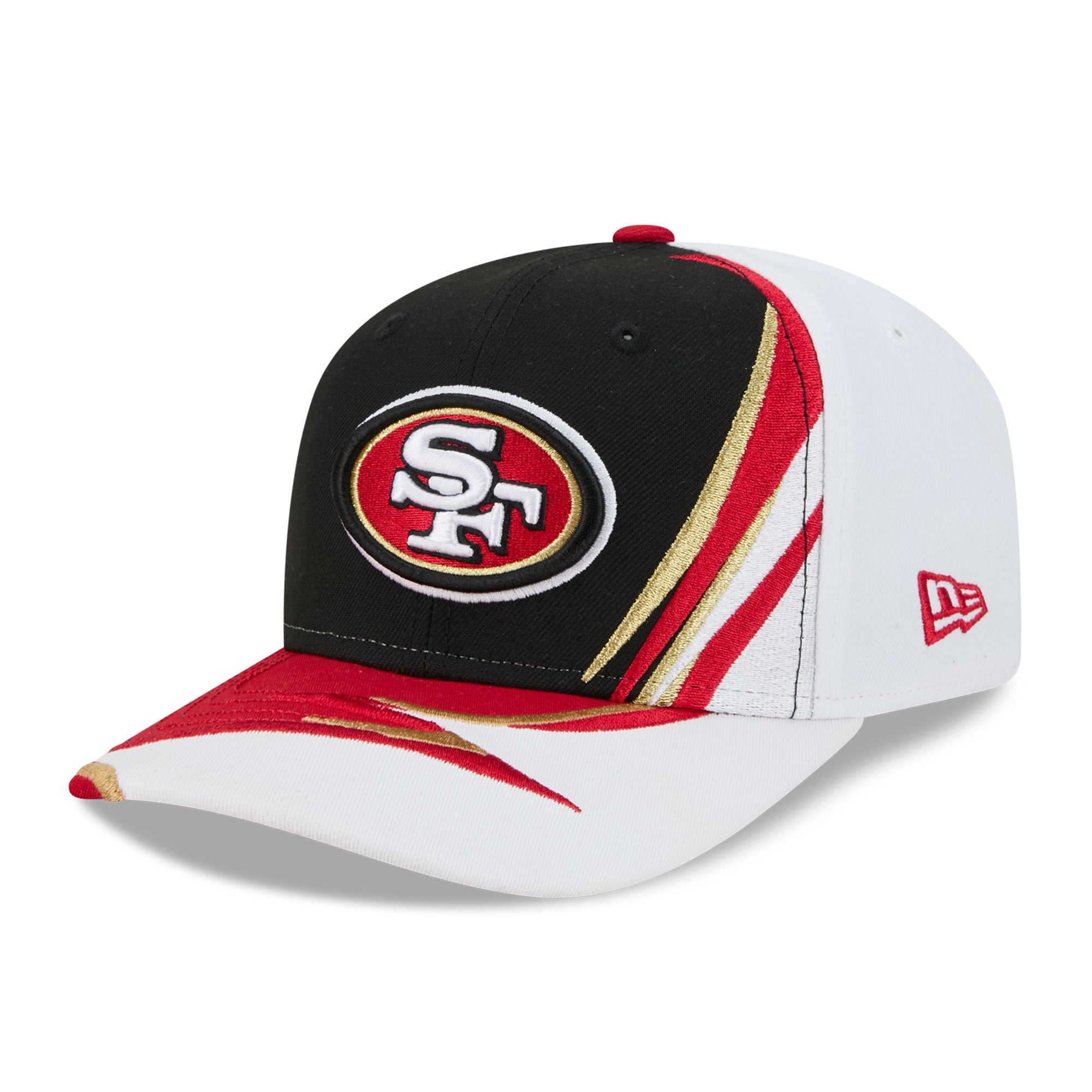 Men's New Era Black/White San Francisco 49ers Fan 9SEVENTY Adjustable Hat