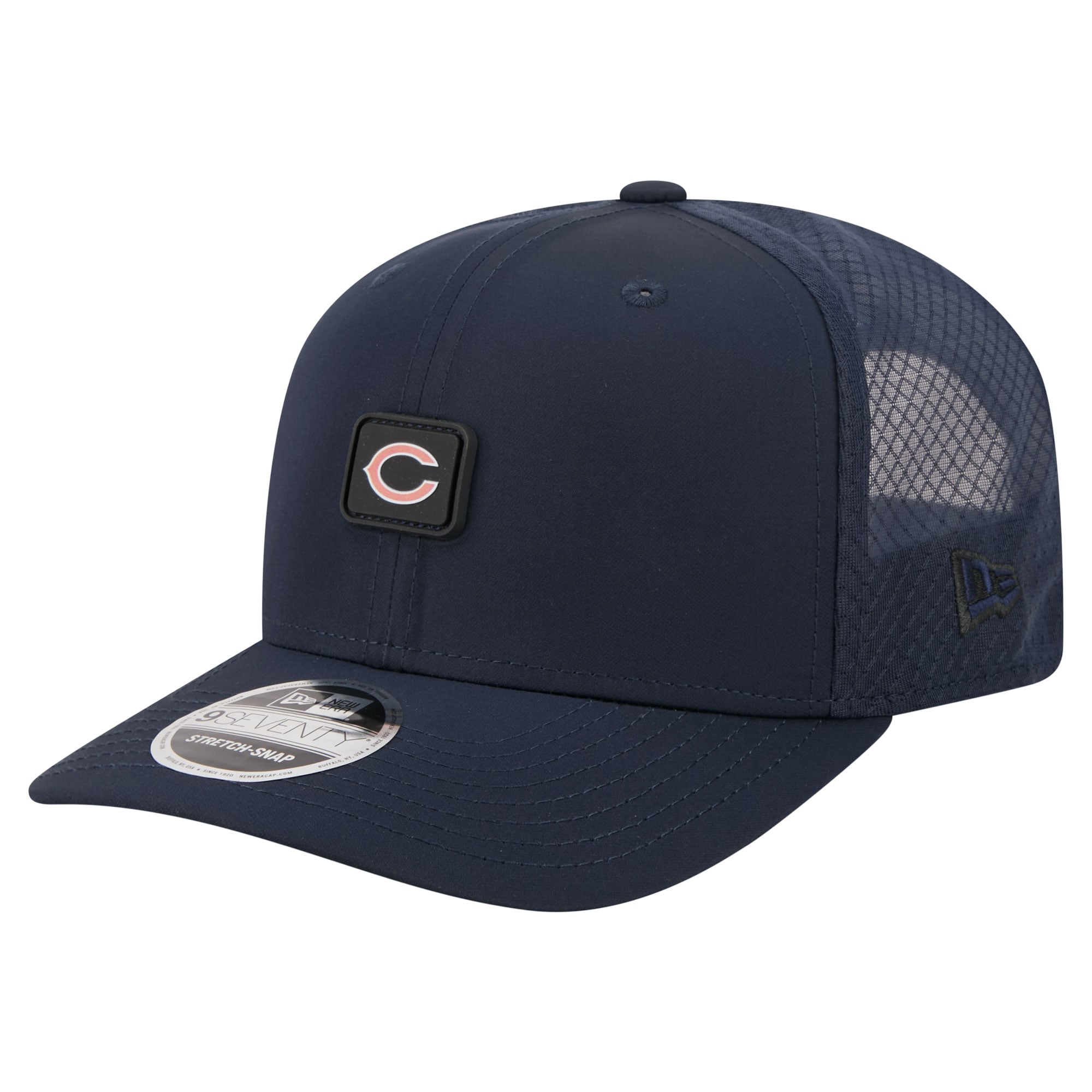 Men's New Era Navy Chicago Bears Micro Badge 9SEVENTY Adjustable Hat