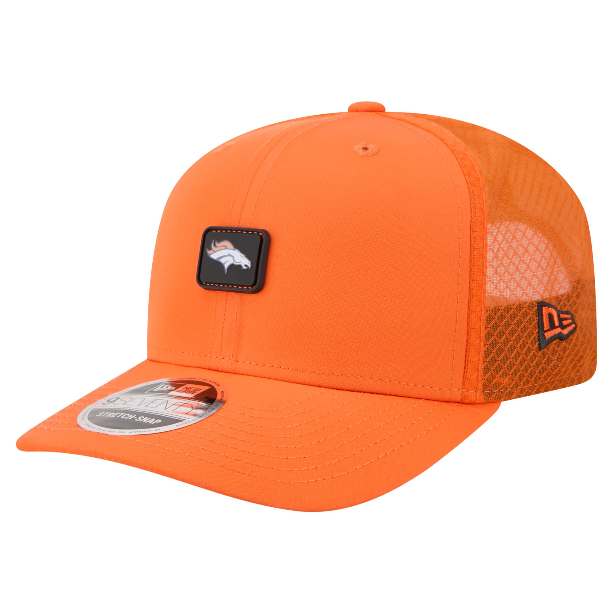 Men's New Era Orange Denver Broncos Micro Badge 9SEVENTY Adjustable Hat
