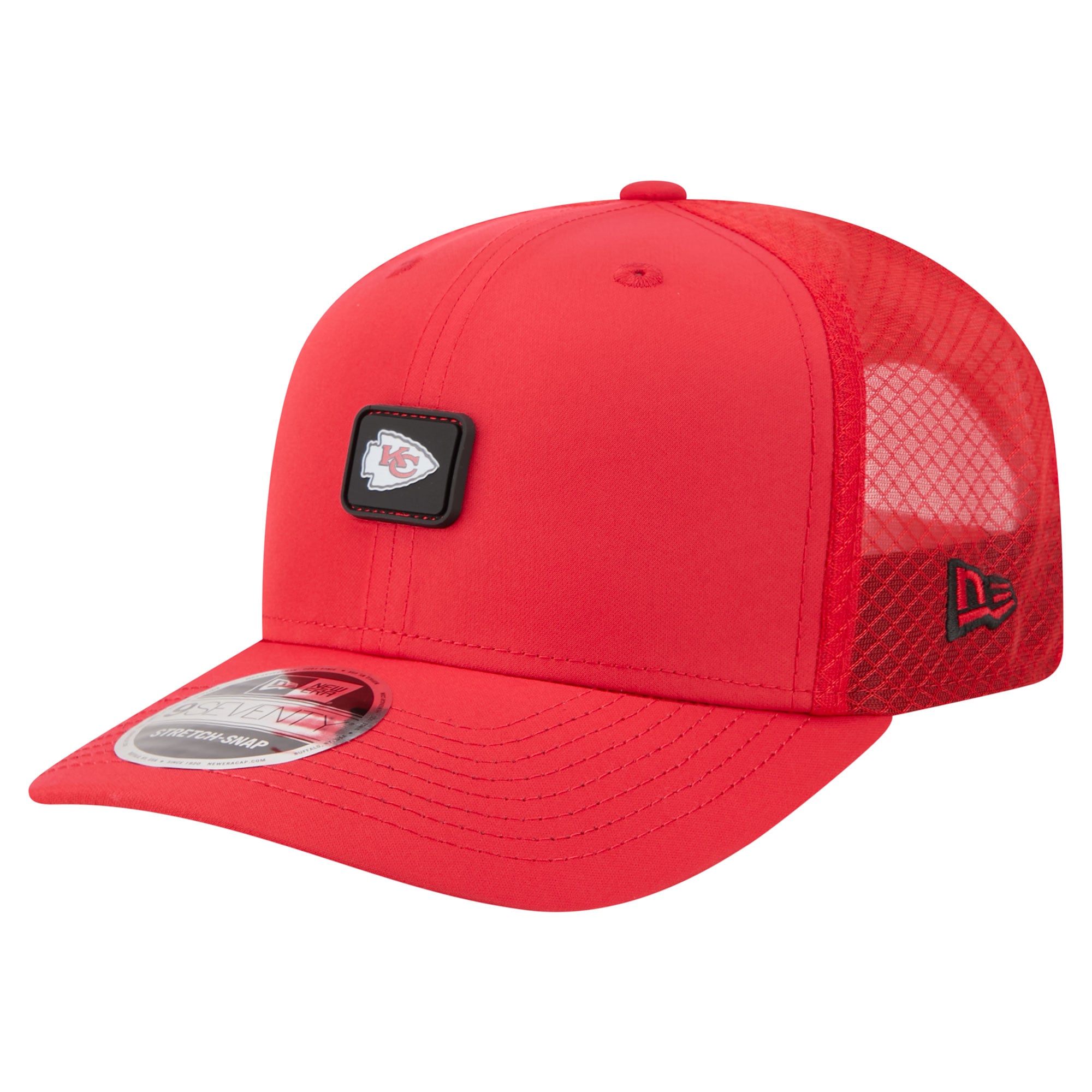 Men's New Era Red Kansas City Chiefs Micro Badge 9SEVENTY Adjustable Hat