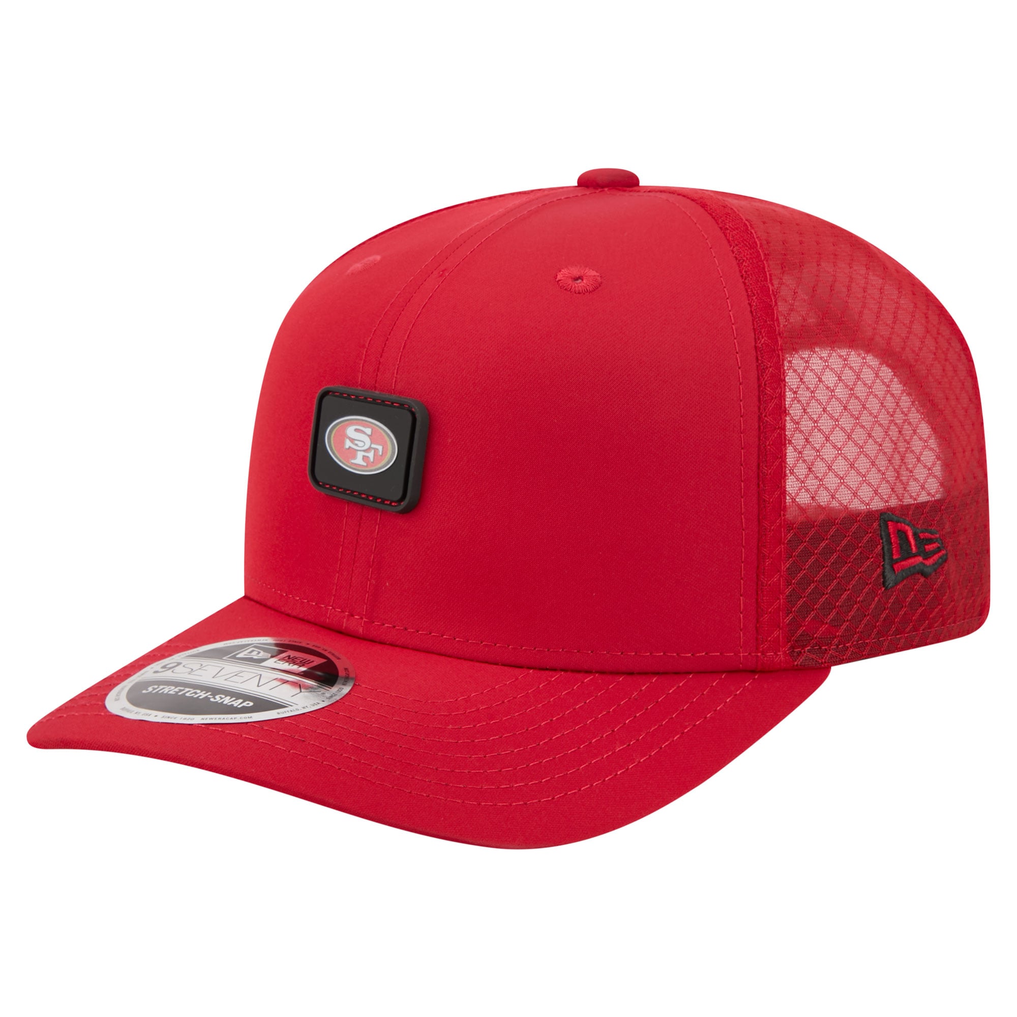 Men's New Era Scarlet San Francisco 49ers Micro Badge 9SEVENTY Adjustable Hat