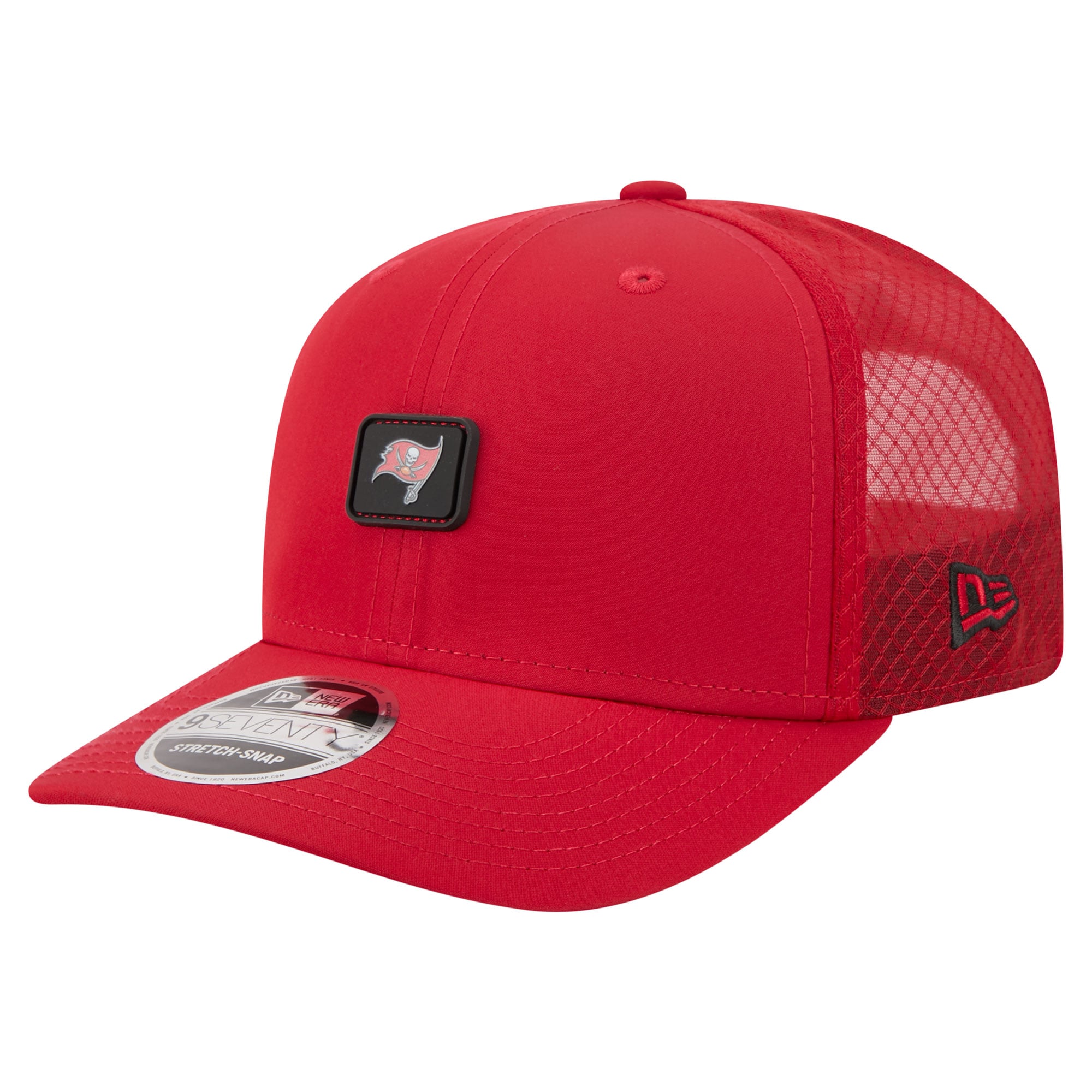 Men's New Era Red Tampa Bay Buccaneers Micro Badge 9SEVENTY Adjustable Hat