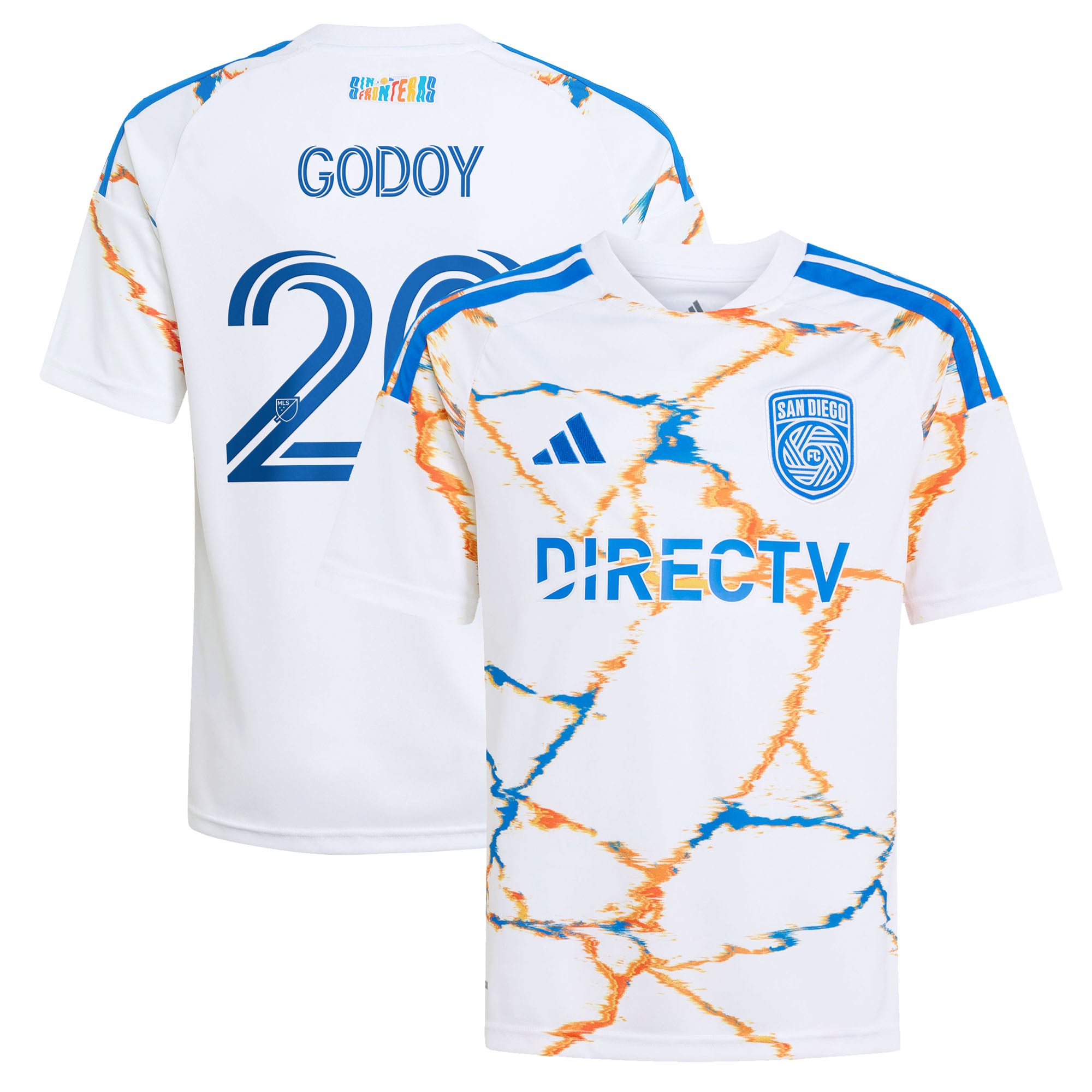 Youth adidas Anibal Godoy White San Diego FC 2026 Unprecedented Unity Kit Replica Jersey