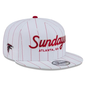 Men's New Era White Atlanta Falcons Sundays 9FIFTY Snapback Hat