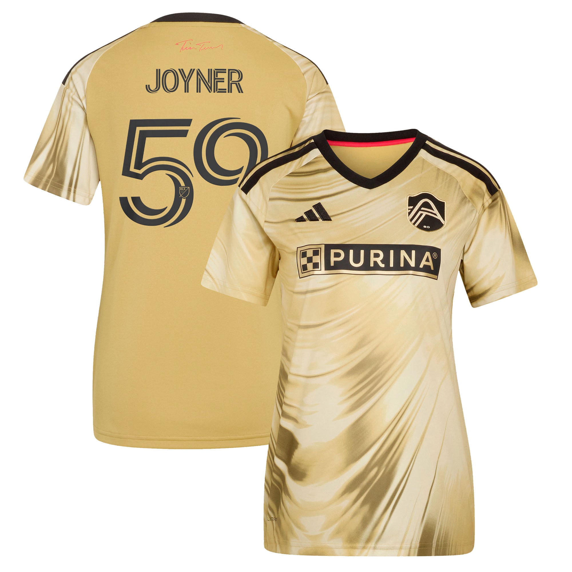 Women's adidas MyKhi Joyner Yellow St. Louis CITY SC 2026 The Tina Turner Kit Replica Jersey