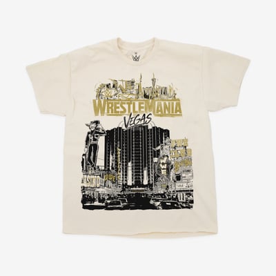 Men's Ripple Junction Cream WrestleMania 42 All Roads Lead To WrestleMania T-Shirt