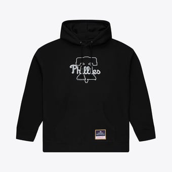 Men's Mitchell & Ness Black Philadelphia Phillies Chrome Hoodie