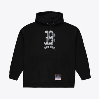 Men's Mitchell & Ness Black Boston Red Sox Chrome Hoodie
