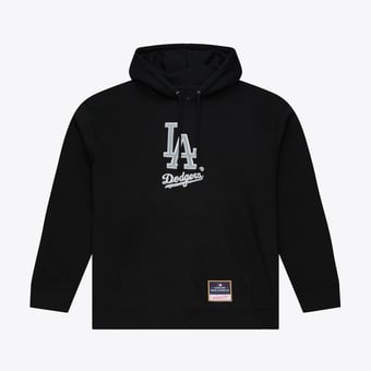 Men's Mitchell & Ness Black Los Angeles Dodgers Chrome Hoodie
