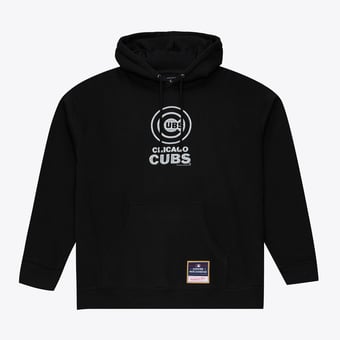 Men's Mitchell & Ness Black Chicago Cubs Chrome Hoodie