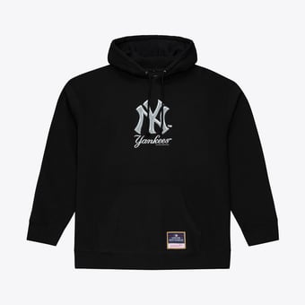 Men's Mitchell & Ness Black New York Yankees Chrome Hoodie