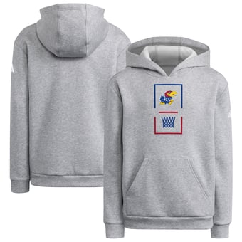 Youth adidas Gray Kansas Jayhawks Team Hoodie
