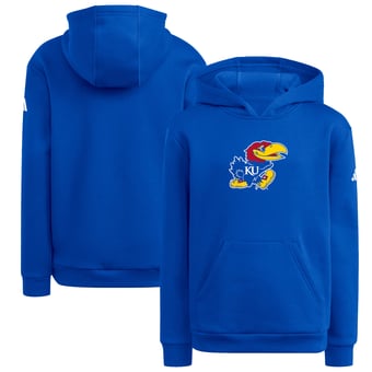Youth adidas Royal Kansas Jayhawks Team Hoodie