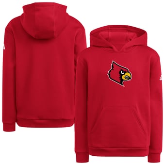 Youth adidas Red Louisville Cardinals Team Hoodie