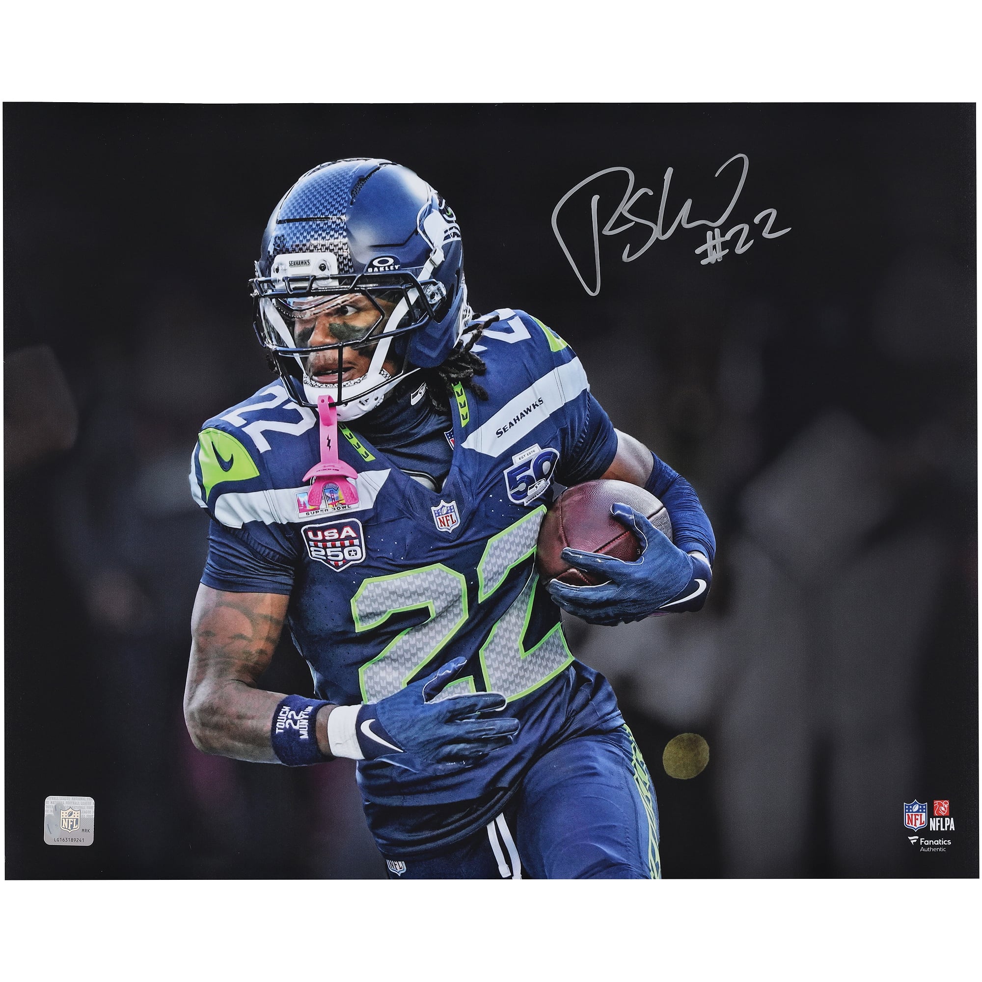Rashid Shaheed Seattle Seahawks Autographed Super Bowl LX Champions 16" x 20"  Photograph