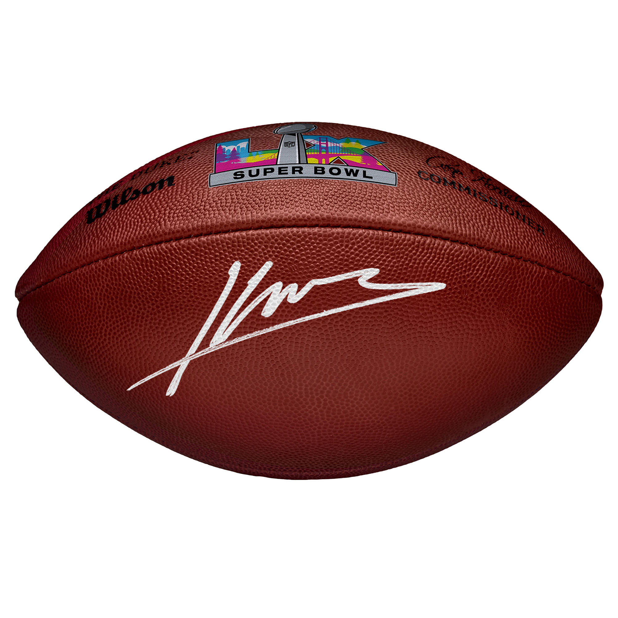 Kenneth Walker III Seattle Seahawks Autographed Super Bowl LX Wilson Duke Football