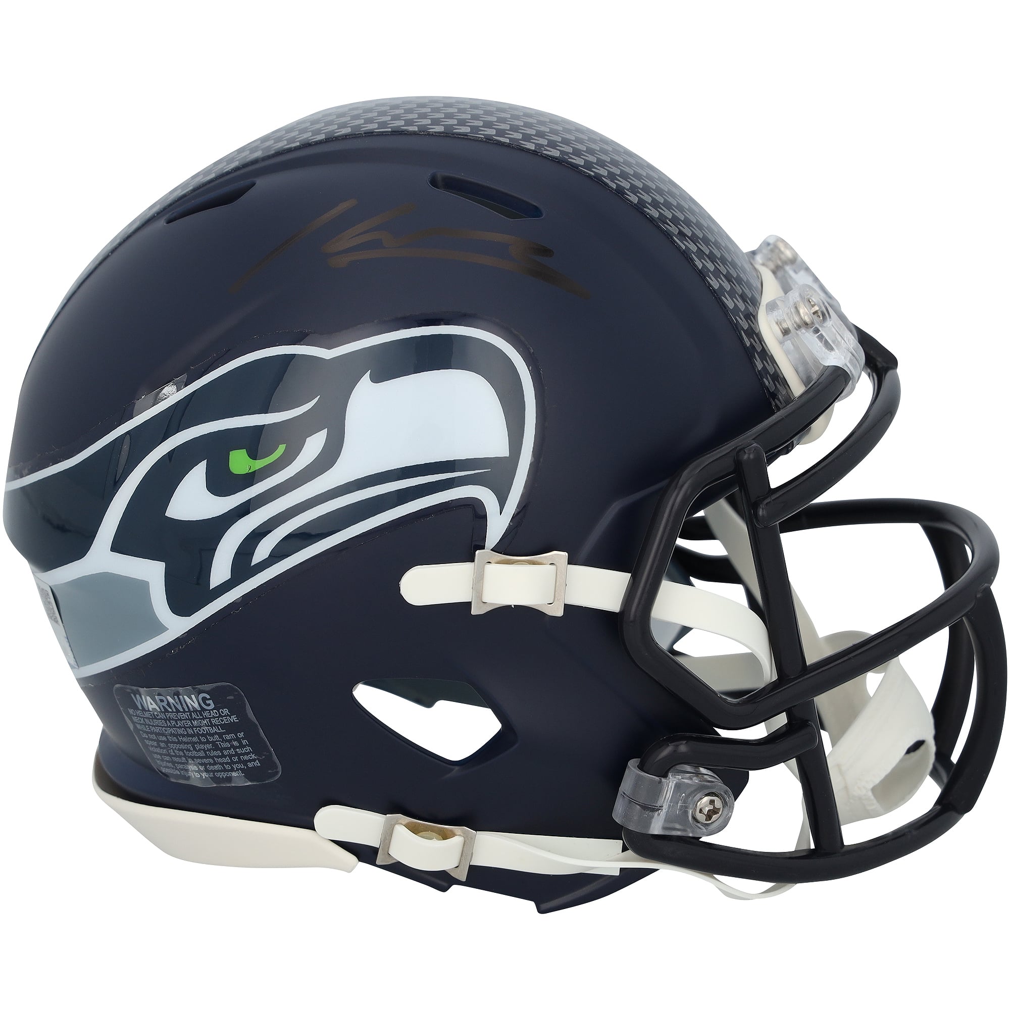 Kenneth Walker III Seattle Seahawks Autographed Super Bowl LX Champions Riddell Speed Mini Helmet