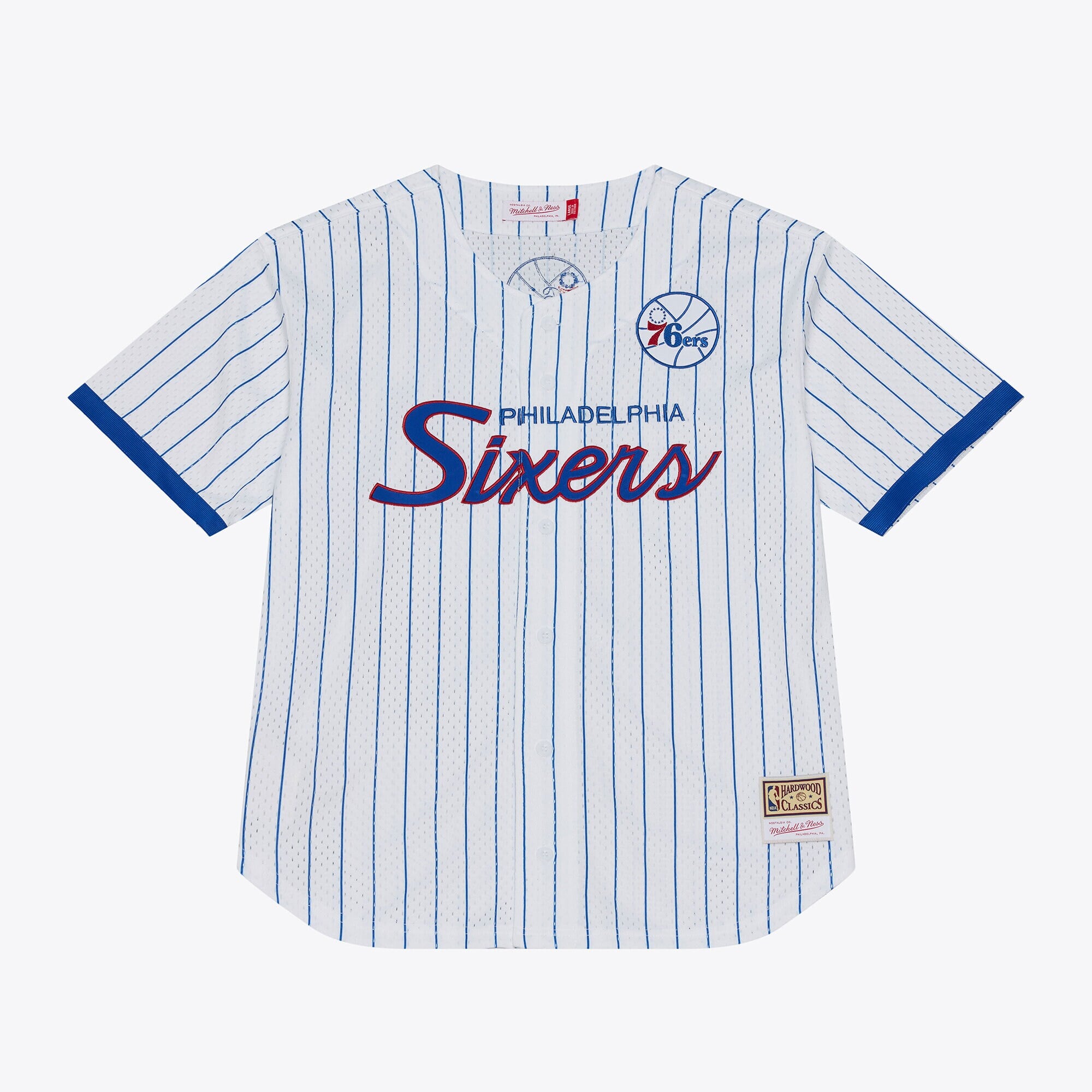 Philadelphia 76ers Mitchell & Ness In The City Button Up Shirt - Mens
