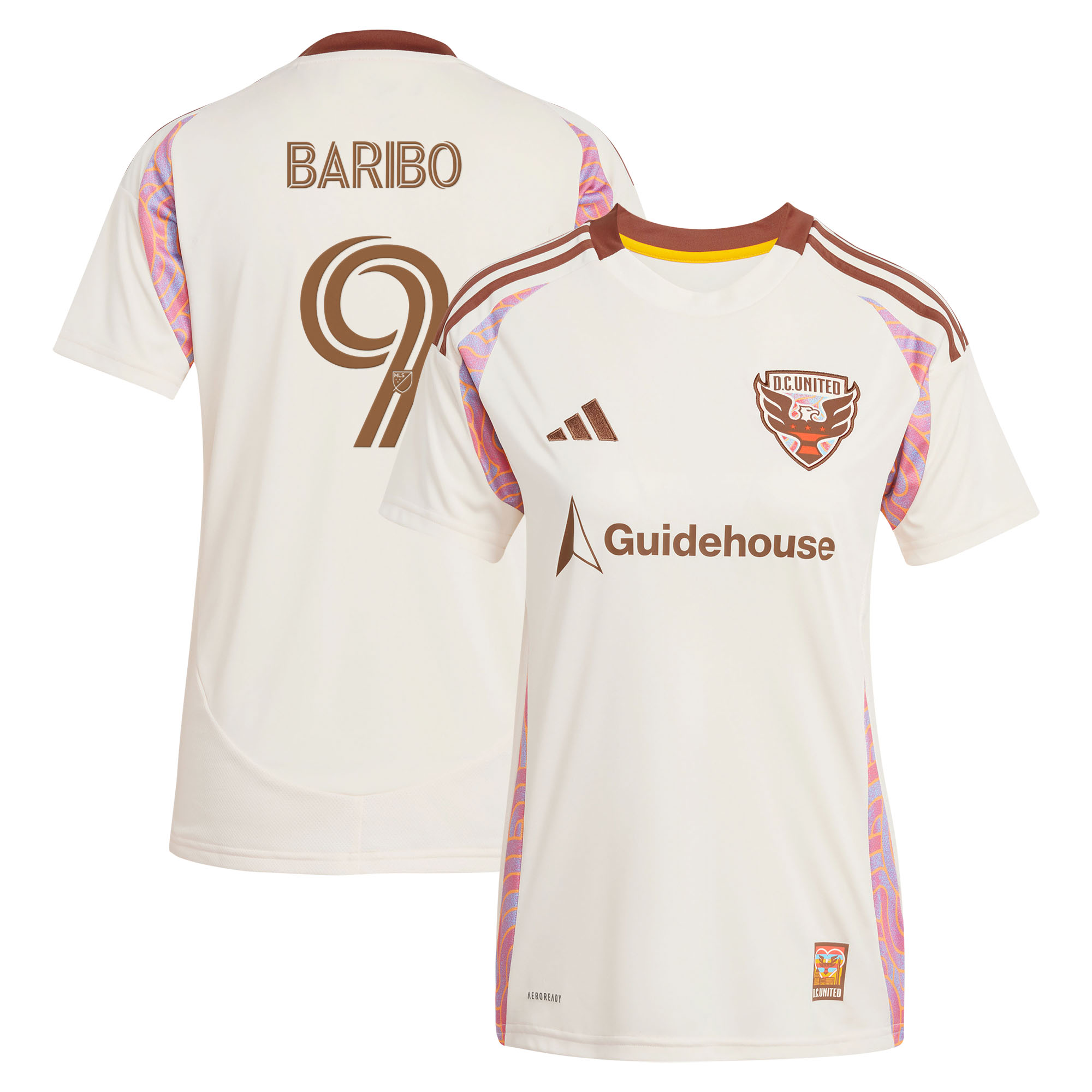 Women's adidas Tai Baribo Natural D.C. United 2025 The Soul Kit Replica Jersey