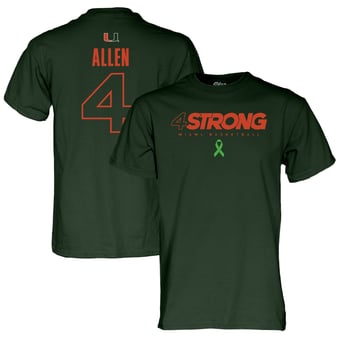 Unisex Blue 84 Marcus Allen Green Miami Hurricanes 4 Strong T-Shirt