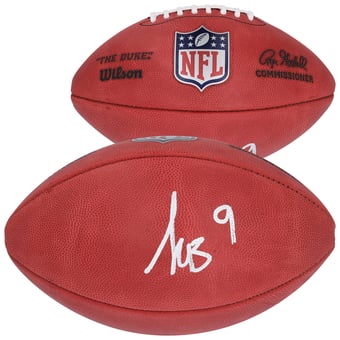 Kayshon Boutte New England Patriots Autographed Wilson Duke Full Color Football