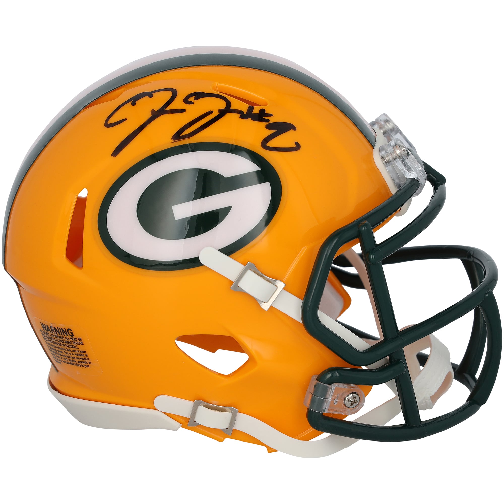 Josh Jacobs Green Bay Packers Autographed Riddell Speed Mini Helmet