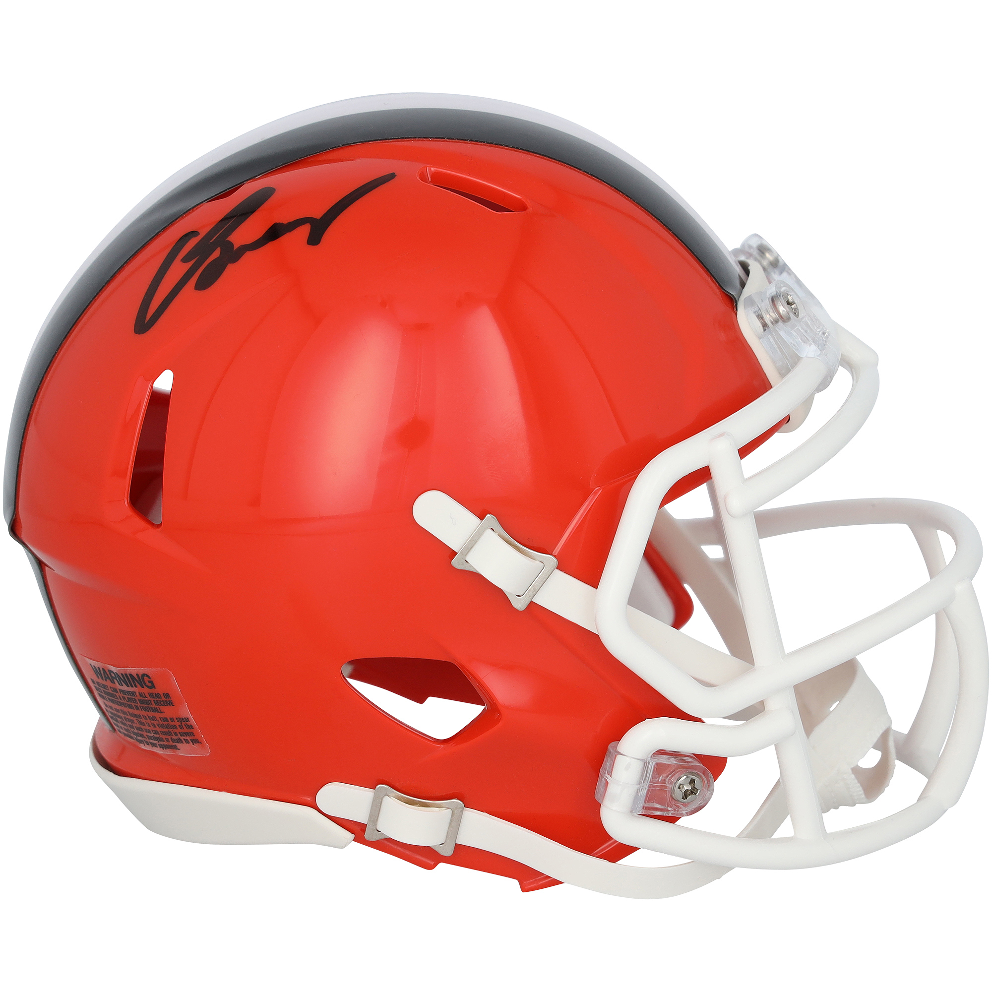 Carson Schwesinger Cleveland Browns Autographed Riddell Speed Mini Helmet