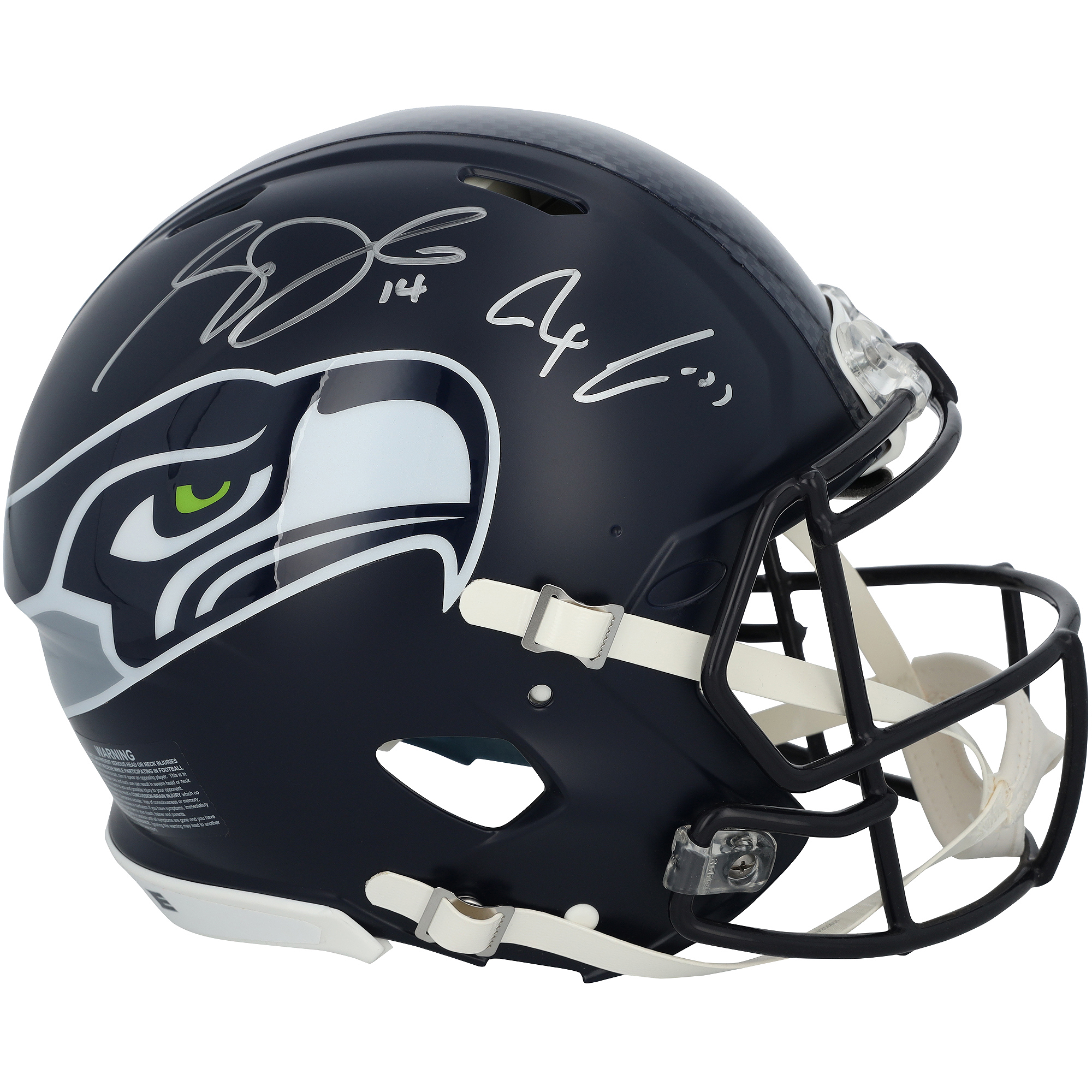 Sam Darnold & Jaxon Smith-Njigba Seattle Seahawks Autographed Super Bowl LX Champions Riddell Speed Authentic Helmet