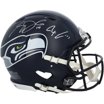 Sam Darnold & Jaxon Smith-Njigba Seattle Seahawks Autographed Super Bowl LX Champions Riddell Speed Authentic Helmet
