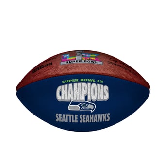 Seattle Seahawks Wilson Super Bowl LX Champions Football - Fanatics Exclusive
